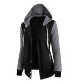 2018 New Fashion Women Sweatshirts Zipper Hooded Long Sleeve Ladies Hoodie Fall Winter Ladies Coats