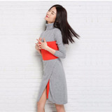 2018 New Fashion Women sweater Cashmere Knitted long Sweaters female Turtleneck Autumn Winter Warm Pullover Women Clothes