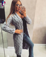 2018 New Fashion Women Knitted Sweater Coat Autumn And Spring Long Sleeve Cardigan Jacket Female Casual Outwear Tops pull Femme