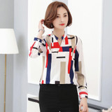 2018 New Fashion Women Blouses Summer Shirts Female Clothing Short 3/4 Long Sleeve Blusas Women's Blouse 3D Print Office OL Tops