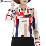 2018 New Fashion Women Blouses Summer Shirts Female Clothing Short 3/4 Long Sleeve Blusas Women's Blouse 3D Print Office OL Tops