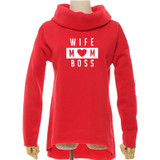 2018 New Fashion Wife Mom Boss Print Sweatshirt Femmes Hoodies Sweatshirts Kawaii Funny Hoody Pattern Comfortable Creative
