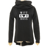 2018 New Fashion Wife Mom Boss Print Sweatshirt Femmes Hoodies Sweatshirts Kawaii Funny Hoody Pattern Comfortable Creative