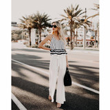 2018 New Fashion summer women chiffon blouses Sexy &amp;Club striped sleeveless V-neck printed shirts ladies loose tops