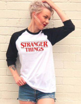 2018 New Fashion Stranger Things Print Funny Fitness Women T-Shirt Character Design T Shirts Summer Hipster TopsTees Long Sleeve