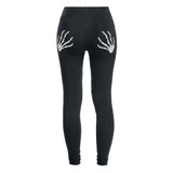 2018 New Fashion Skull Printed Hollow Hole Women Leggings Woman Pants high quality