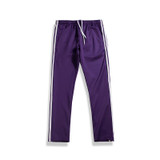 2018 New Fashion Lengthened Section Sweatpants Men Occident Retro Hip Hop Trousers Side Stripe Hit Color Unisex Casual Pant