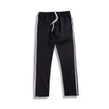 2018 New Fashion Lengthened Section Sweatpants Men Occident Retro Hip Hop Trousers Side Stripe Hit Color Unisex Casual Pant