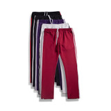 2018 New Fashion Lengthened Section Sweatpants Men Occident Retro Hip Hop Trousers Side Stripe Hit Color Unisex Casual Pant