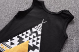 2018 New fashion baby rompers infant clothing cotton Black sleeveless cartoon Jumpsuit newborn baby boy girl clothes