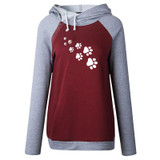 2018 New Fashion Funny Cats Footprints Patterns Kawaii Sweatshirts Tops Femmes Printing Youth Loose Harajuku Creative Buckle