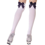 2018 New Fashion BLack Red White Sexy Stockings Thigh High Sheer Bow Stockings Hosiery Nets Stay Up For Sweet Lady Girls Hot