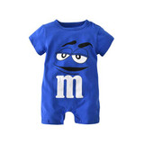 2018 New fashion baby boys girls clothes newborn blue and red Long sleeve Cartoon printing Jumpsuit Infant clothing set
