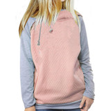 2018 New Fahsion Hoodies For Women Zipper decoration Long Sleeve Spring Autumn