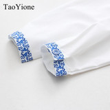 2018 New Europe Women Tops Shirt Cotton Floral Blouse Print Shirt Long Sleeve Casual Tops Shirt Women tops blouses Office Shirts