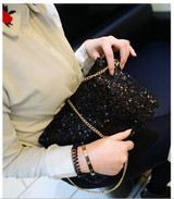 2018 New Dazzling Glitter Sparkling Bling Sequins Evening Party purse Bag Handbag Women Clutch wallet