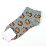 2018 New Cute fruit color love candy color cotton sock summer style women's socks women's thin sock slippers