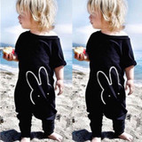2018 New Cute Lovely Baby Boys Girls Romper Fashion Rabbit Short Sleeve Toddle Kids Rompers