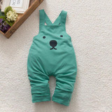 2018 New Cute Baby Boy Girls Bib Pants Overalls Bear Print Harem Pants Long Trousers