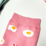 2018 New Cotton Socks Women Colorful Cartoon Socks Animal Rainbow Pink Egg Lion Girls Funny Socks