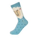 2018 New Cotton Socks Women Colorful Cartoon Socks Animal Rainbow Pink Egg Lion Girls Funny Socks