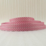 David accessories 3/8"9mm dot printed polyester grosgrain tape ribbon 5yds,DIY handmade materials,wedding gift wrap,5Y14746