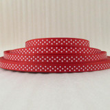 David accessories 3/8"9mm dot printed polyester grosgrain tape ribbon 5yds,DIY handmade materials,wedding gift wrap,5Y14746
