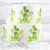 David accessories 1''25mm Cartoon printed grosgrain polyester ribbon 5 yards,DIY handmade materials,5Yc2451