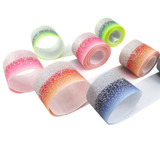 David accessories 1.5"38mm glitter rainbow polyester grosgrain tape ribbon 5yards,DIY handmade materials, 5Yc2708