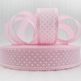 David accessories 1'' Dots Dot Printed Gauze Tooth Ribbon Colors Ribbon 25yard,DIY Handmade Materials,Wedding Gift Wrap,25Y47470