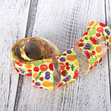 David accessories 1"25mm summer fruit high quality printed polyester ribbon 5yds,DIY handmade material,wedding gift wrap,5Yc2353