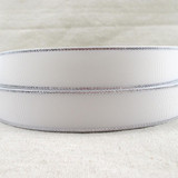 David accessories 1"25mm silver printed polyester ribbon 20yds,DIY handmade materials,wedding gift wrap,20Y4568