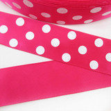 David accessories 1"(25mm) glitter dot satin ribbon printed polyester ribbon 5 yards, DIY handmade materials,5Y44263