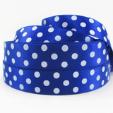 David accessories 1"(25mm) glitter dot satin ribbon printed polyester ribbon 5 yards, DIY handmade materials,5Y44263