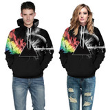 DATUTUSP Brand Sweatshirts Men/women 3D Sweatshirts Print Sunlight Refraction Rainbow Hooded Hoodies Pullover Tracksuit Jacket