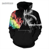 DATUTUSP Brand Sweatshirts Men/women 3D Sweatshirts Print Sunlight Refraction Rainbow Hooded Hoodies Pullover Tracksuit Jacket