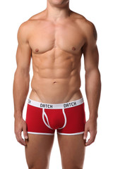 Datch Red Contrast Boxer Trunk
