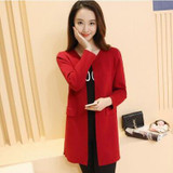 DASUANG Long Cardigan Women 2018 New Fashion Autumn Winter Sweater Women Long Sleeve Knitted Cardigan Female Tricot Clothes H058