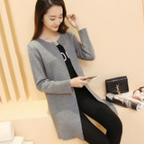 DASUANG Long Cardigan Women 2018 New Fashion Autumn Winter Sweater Women Long Sleeve Knitted Cardigan Female Tricot Clothes H058