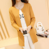 DASUANG Long Cardigan Women 2018 New Fashion Autumn Winter Sweater Women Long Sleeve Knitted Cardigan Female Tricot Clothes H058