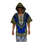 Dashiki Hoodies Loose African Hooded Dashiki Fabric Hood 100% Cotton Fashion Clothes Unisex Kimono
