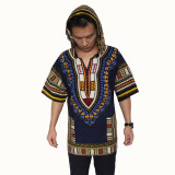 Dashiki Hoodies Loose African Hooded Dashiki Fabric Hood 100% Cotton Fashion Clothes Unisex Kimono
