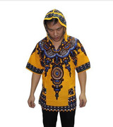 Dashiki Hoodies Loose African Hooded Dashiki Fabric Hood 100% Cotton Fashion Clothes Unisex Kimono