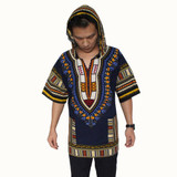 Dashiki Hoodies Loose African Hooded Dashiki Fabric Hood 100% Cotton Fashion Clothes Unisex Kimono