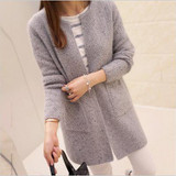 DASUANG 2017 Autumn Winter New Women sweater coat Casual Long Sleeve Knitted Cardigans Sweaters Fashion loose Cardigan sweater