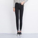 Dark Blue High Waist Jeans Women Skinny Ripped Jeans Denim Trousers Fashion Pencil Jeans For Women Stretch Pants Women
