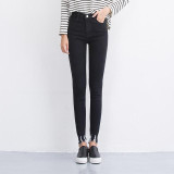 Dark Blue High Waist Jeans Women Skinny Ripped Jeans Denim Trousers Fashion Pencil Jeans For Women Stretch Pants Women