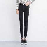 Dark Blue High Waist Jeans Women Skinny Ripped Jeans Denim Trousers Fashion Pencil Jeans For Women Stretch Pants Women