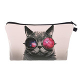 DAOXI Womens 3D Cat Animal Printing Cosmetic Bag for Travelling Brand New