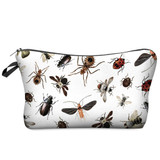 DAOXI Makeup Bags 3D Printing Insect Pattern Funny Necessary for Travelling Women Organizer Cosmetic Toiletry 10020